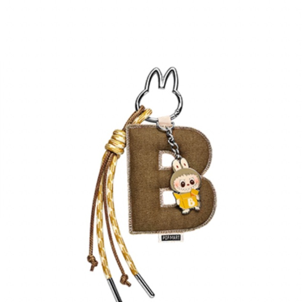Letter “B” - Labubu Pop Mart The Monsters Pin for Love Keychain Letter